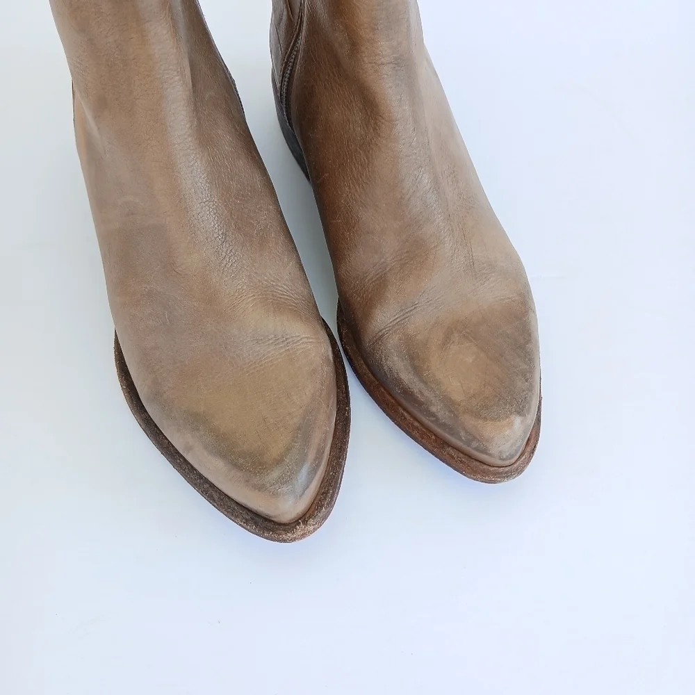 Chocolat Blu Leather Ankle Boots Size 36